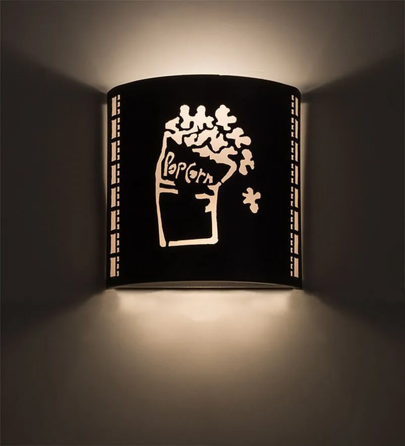 10"W Tinseltown Filmstrip Popcorn Contemporary Wall Sconce