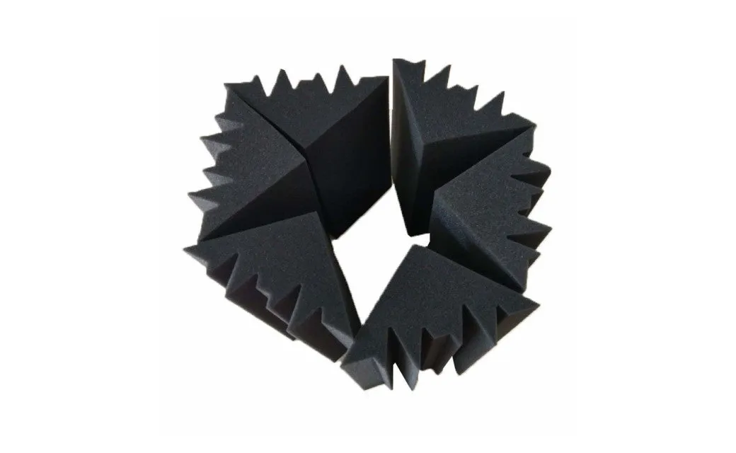 12 Pack Acoustic Foam Bass Trap Studio Home Soundproofing Corner Wall 10" x 5" x 5"