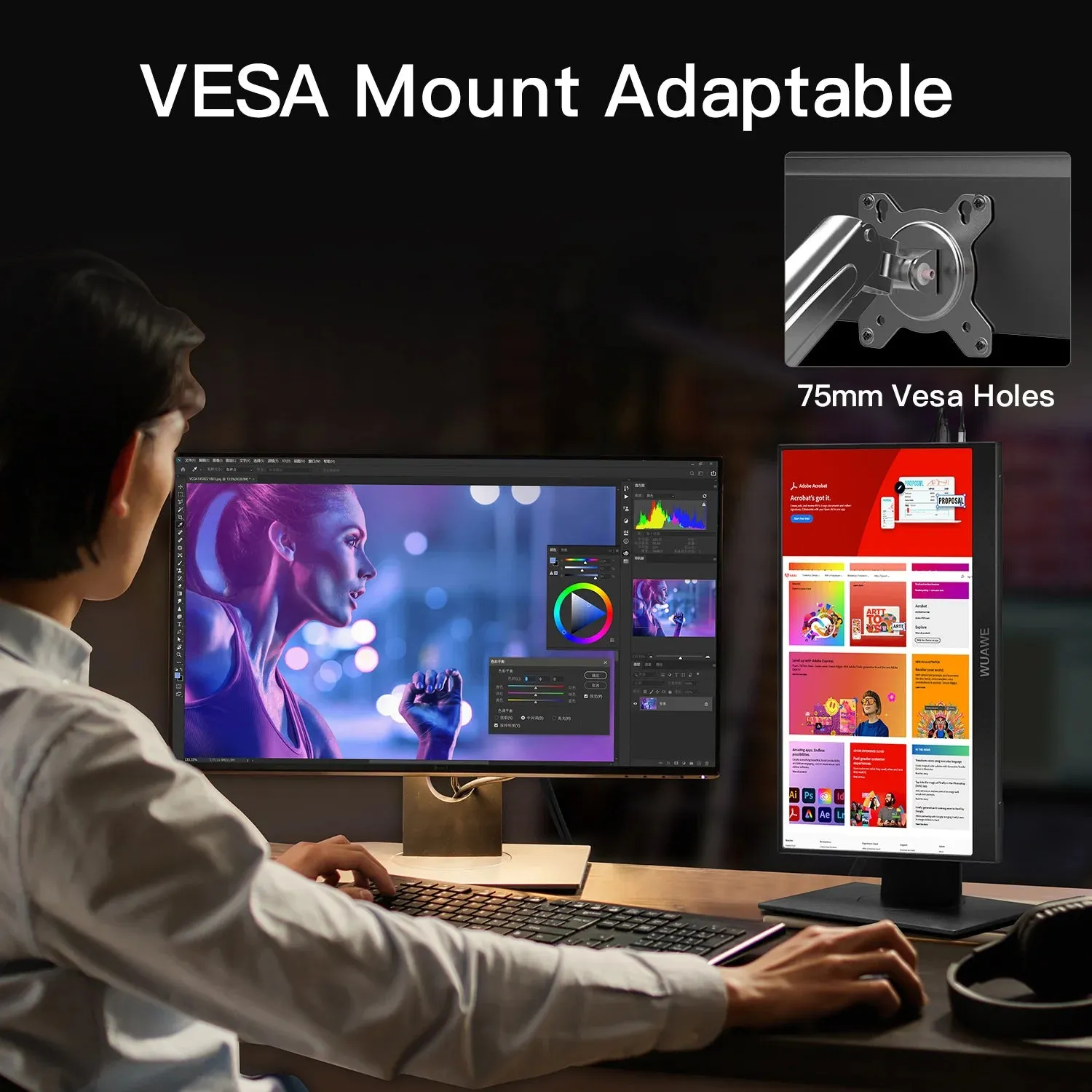 15.6 Inch Portable Monitor for Laptop, 1080P 72 NTSC 100 Srgb USB C HDMI Travel External