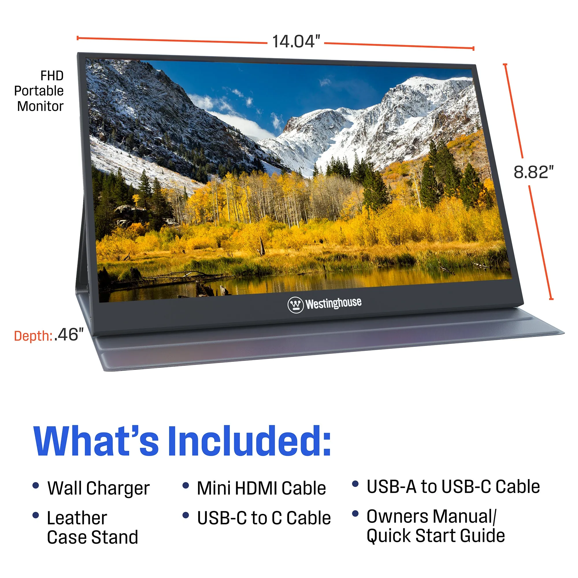 15.6" Portable Monitor for Laptop & Travel