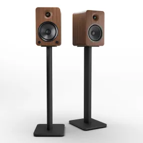 200W Bluetooth Bookshelf Speakers, 5.25" Kevlar Drivers, Phono Preamp   Stands - Kanto YU6