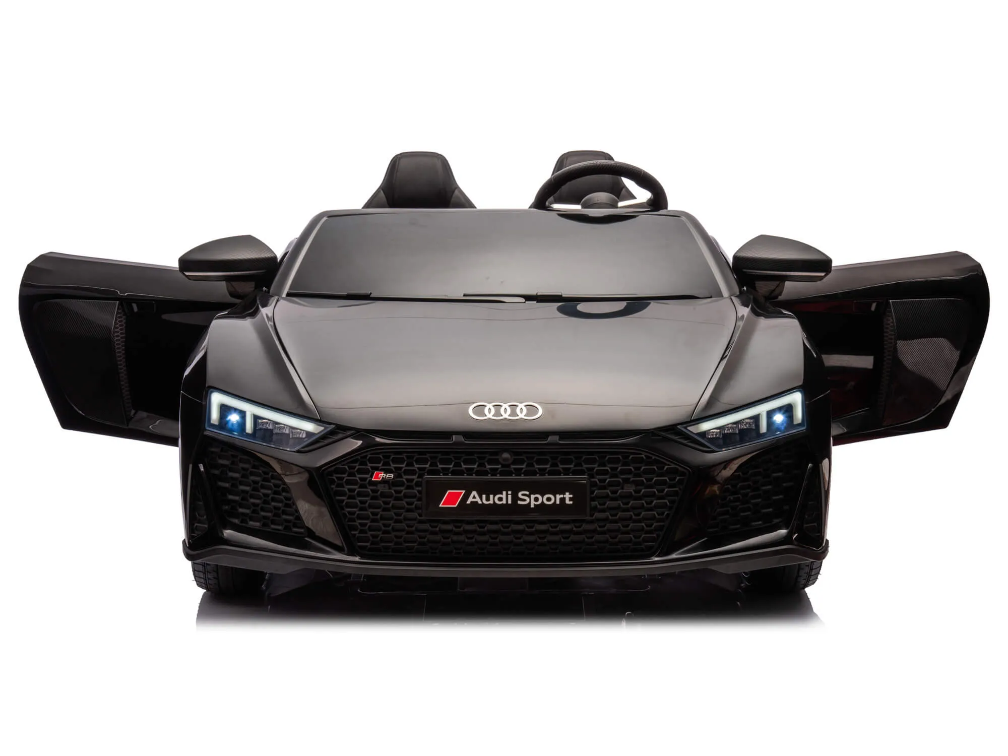 24V Audi R8 Spyder 2 Seater Ride on Car for Kids - Black