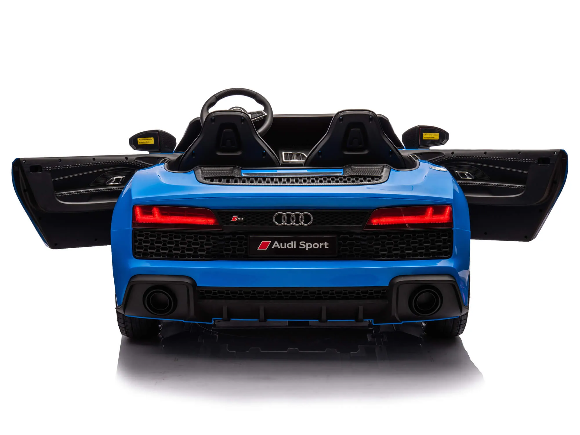 24V Audi R8 Spyder 2 Seater Ride on Car for Kids - Blue