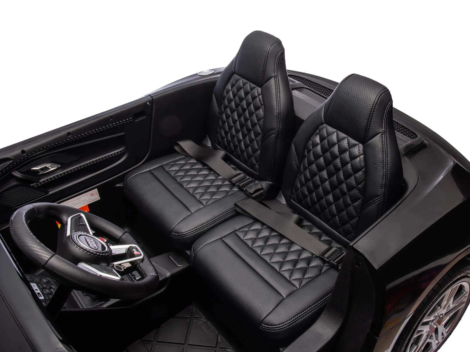 24V Audi R8 Spyder 2 Seater Ride on Car for Kids - Blue