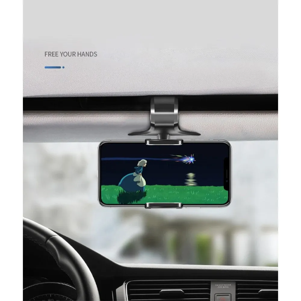 3 in 1 Car GPS Smartphone Holder: Dashboard / Visor Clamp   AC Grid Clip for Sharp Aquos R Compact - Black