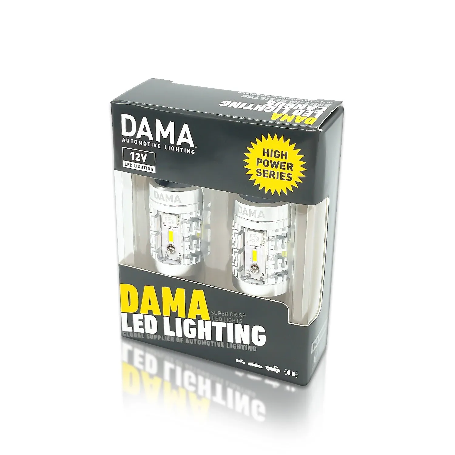 3156: DAMA High Power White / Amber LED Bulbs w/ CANbus | Pack of 2