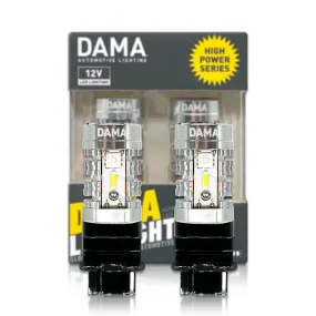 3156: DAMA High Power White / Amber LED Bulbs w/ CANbus | Pack of 2