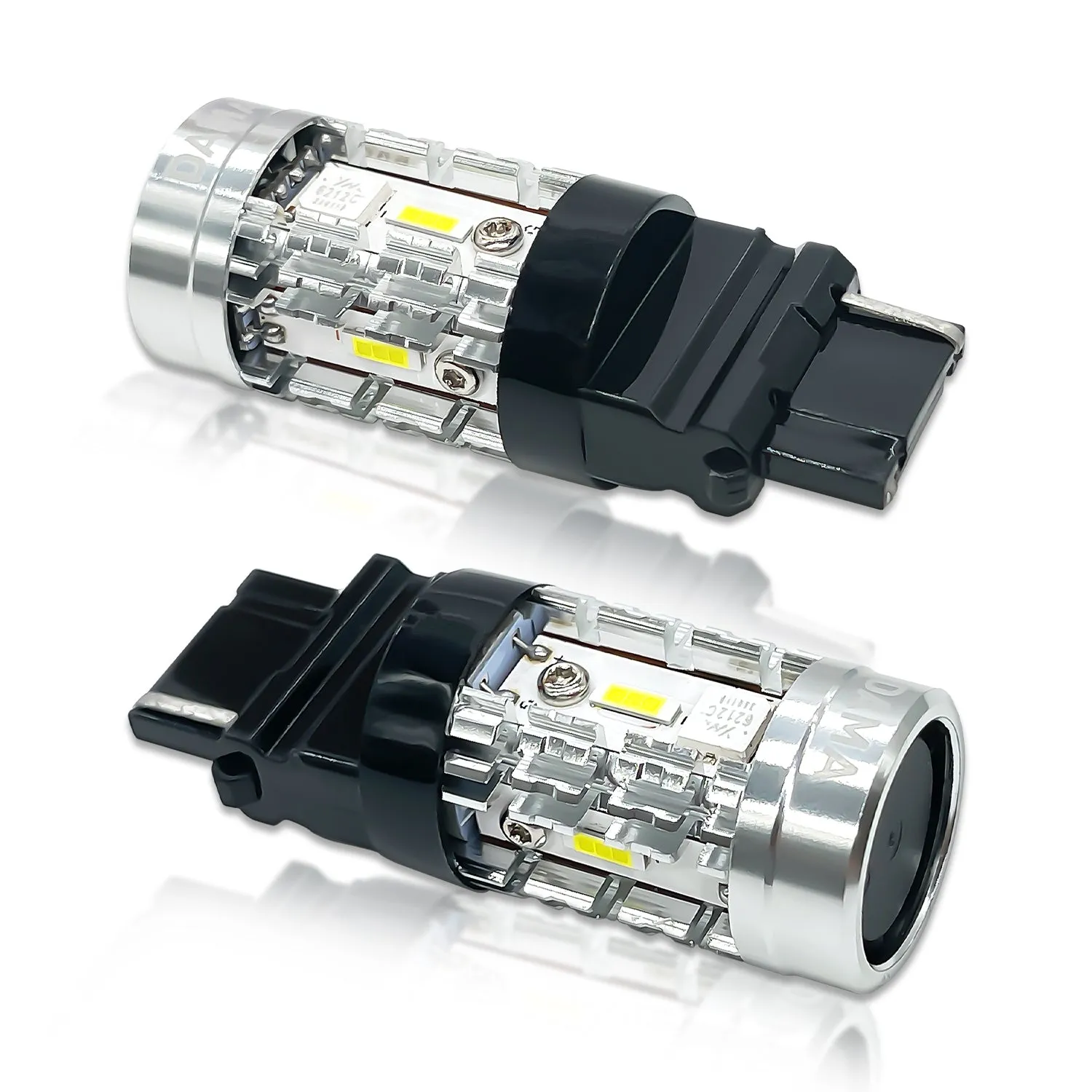 3156: DAMA High Power White / Amber LED Bulbs w/ CANbus | Pack of 2