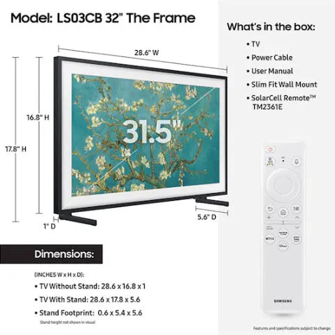 32" The Frame QLED HDR (2023)