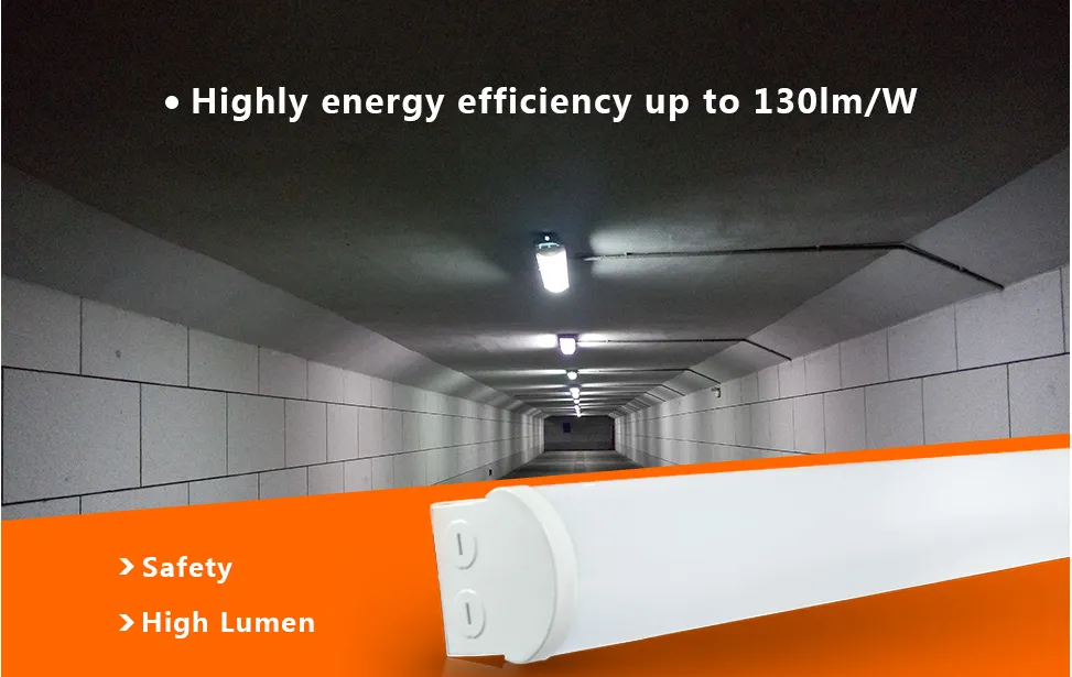 4 Foot Shop Light (6-PACK)  Kelvin and Wattage Tune-Able and 0-10v Low Voltage Dimmable (60W/70W/80W) (3500K, 4000K, 5000K)