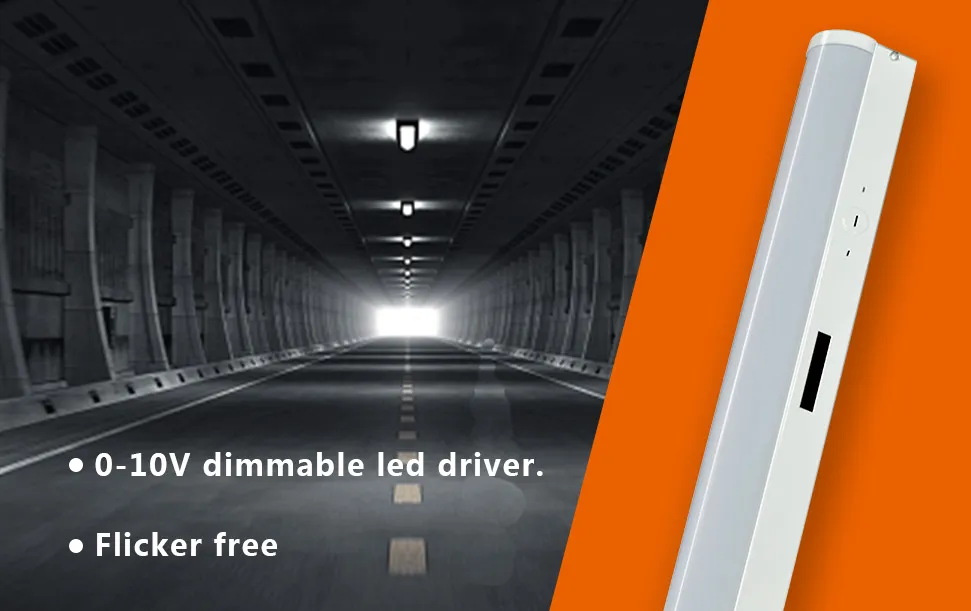 4 Foot Shop Light (6-PACK)  Kelvin and Wattage Tune-Able and 0-10v Low Voltage Dimmable (60W/70W/80W) (3500K, 4000K, 5000K)