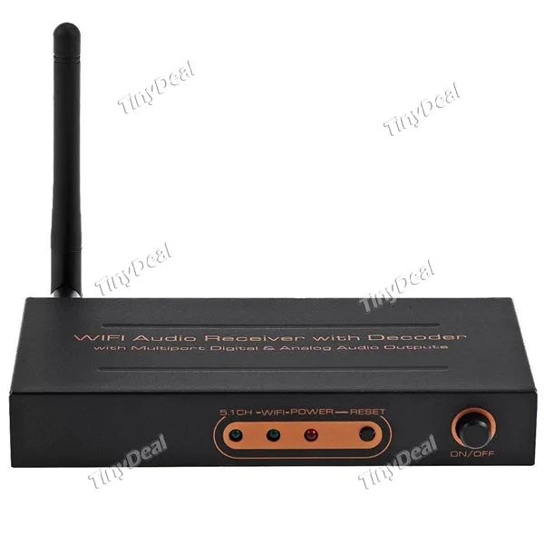 5.1CH WiFi Audio Receiver with Deocder USB2.0 Hifi Wireless EZCAST Music Box Optical/Coaxial Output ECATH-521157