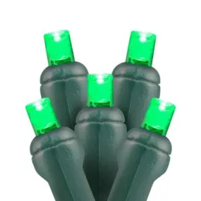 5mm LED Christmas Lights 50L Green
