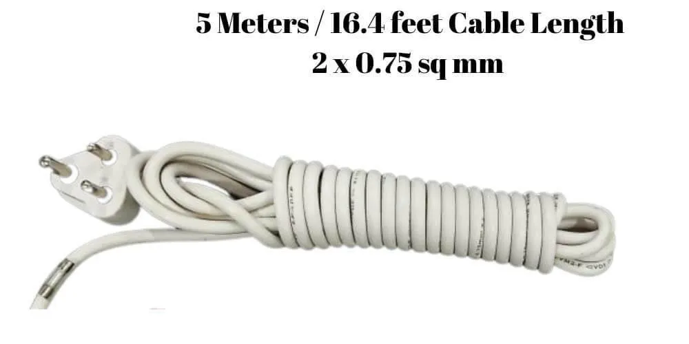 6 Plug Socket 5 Meters Extension Flex Box Individual Switch 5 Meters