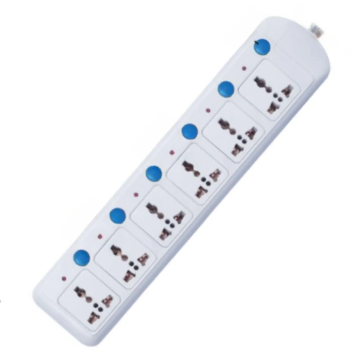 6 Plug Socket 5 Meters Extension Flex Box Individual Switch 5 Meters