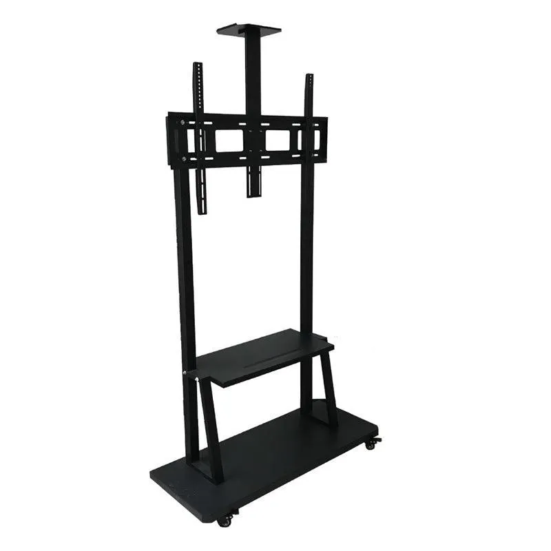 60''- 100'' Heavy Duty Rolling Floor TV Mount Trolley Stand XF0645