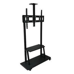 60''- 100'' Heavy Duty Rolling Floor TV Mount Trolley Stand XF0645