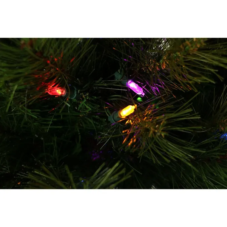 6.5-Ft. Canyon Pine Christmas Tree with Multi-Color LED String Lights