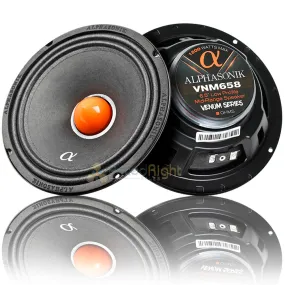 6.5" Midrange Speakers Low Profile 1200W 8 Ohm Venum Series VNM658 Alphasonik