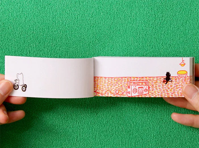 A Kitten's Way Of Greeting - a flipbook by Harumin Asao