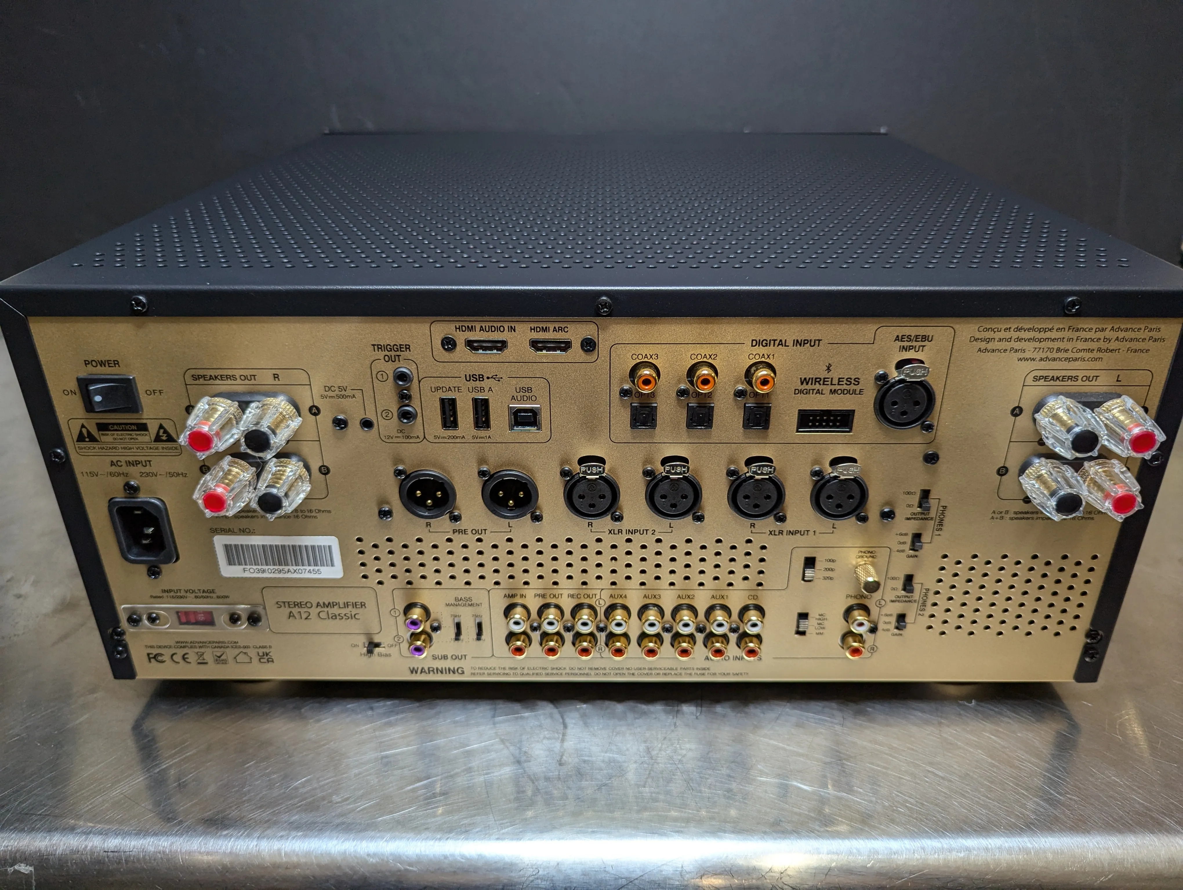 Advance Paris A12 Classic Integrated Amplifier - Open Box REVIEW SAMPLE