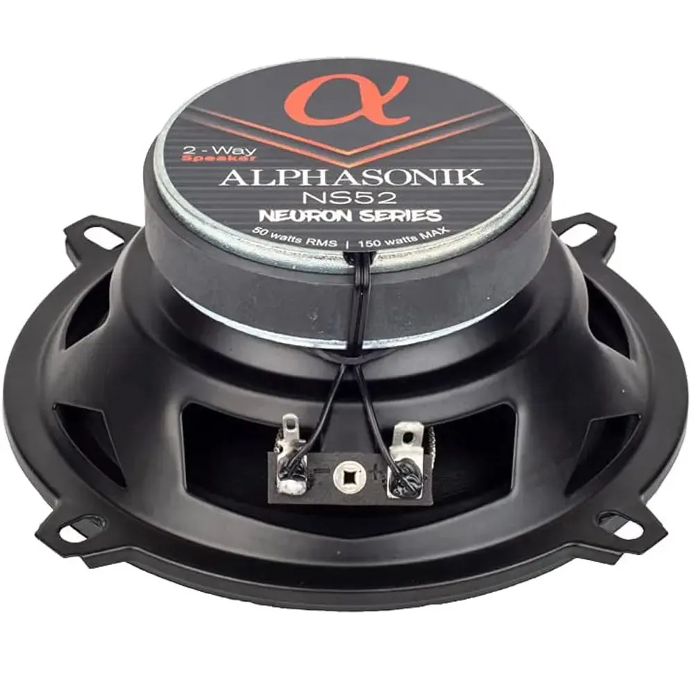 Alphasonik NS52 Neuron Series 5.25" 150 Watts 2-Way Full Range Car Audio Speaker (Pair)