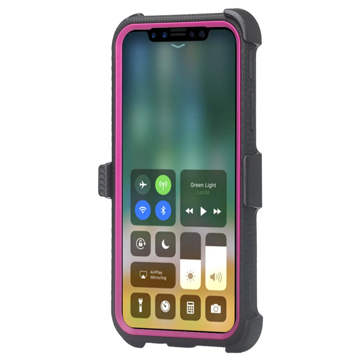Apple iPhone 11 Pro Max Case, iPhone 11 Pro Max Case, Triple Protection 3-1 w/ Built in Screen Protector Heavy Duty Holster Shell Combo Case - Purple