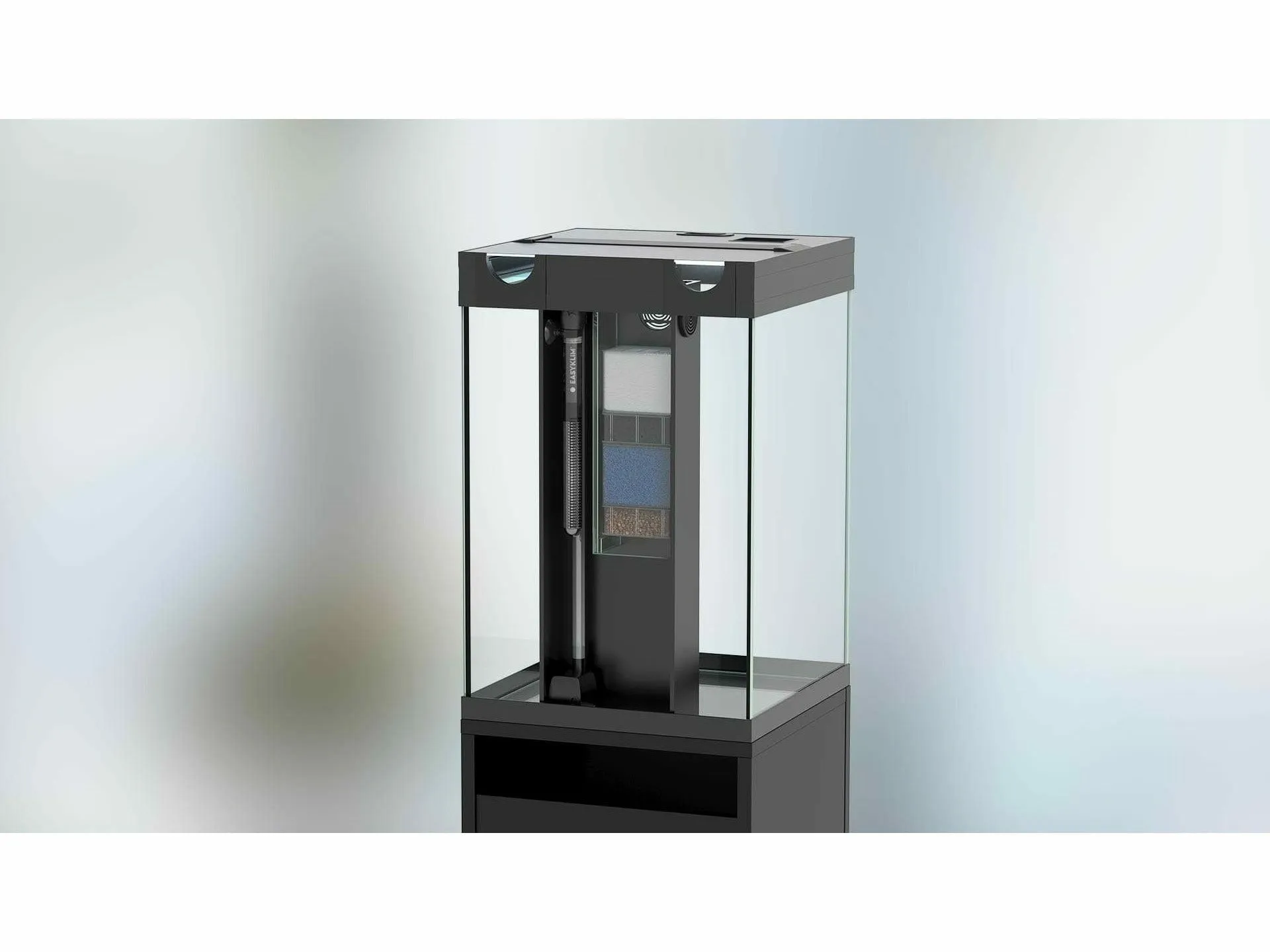 AQUA TOWER 163 LED EQP AQUARIUM   CABINET-WHITE