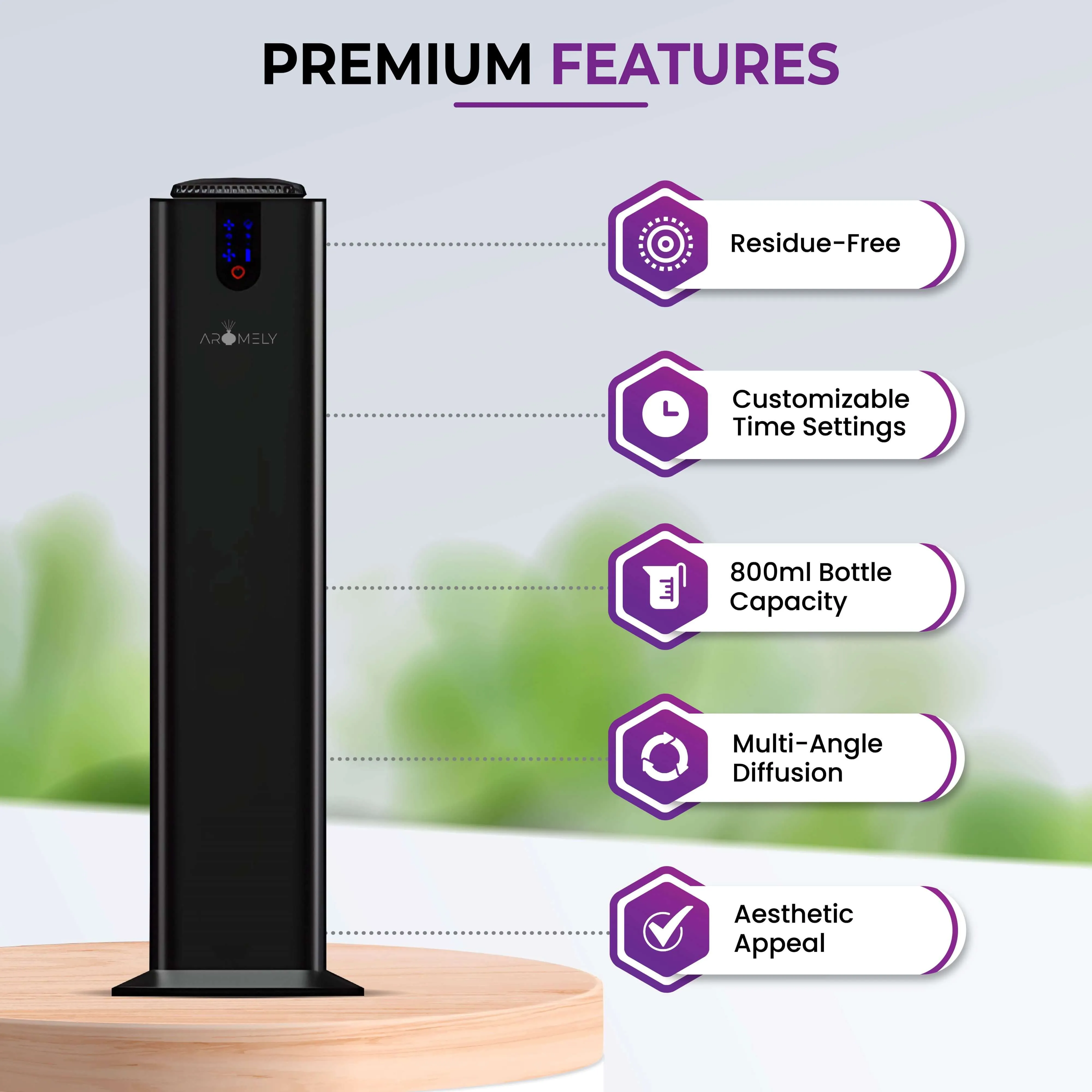 Aromely ARO TOWER - Smart Scent Diffuser Up To 3,000 Sqft. (Open Areas)