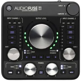 Arturia AUDIOFUSE Rev2 Compact Audio Interface, Black