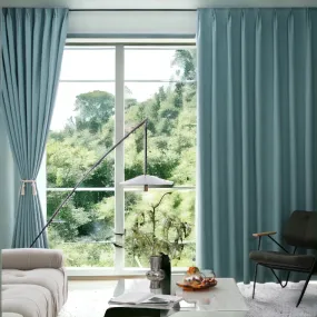 Arya Solid Color Minimalist 100% Blackout Custom Curtain