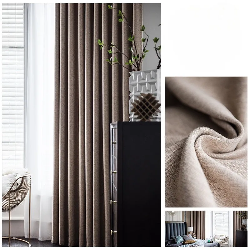 Aspen Custom Blackout Linen Custom Curtain