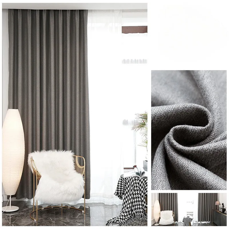 Aspen Custom Blackout Linen Custom Curtain