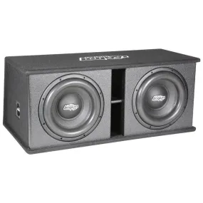 Audio Legion - Armada Series Dual 10" 2,400 Watt Loaded Car Subwoofer Enclosure - Ported