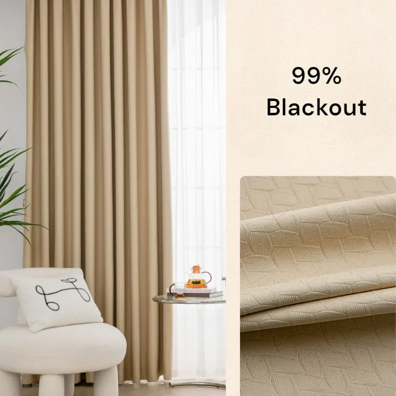 Aviana Embossed Diamond Custom Blackout Curtain