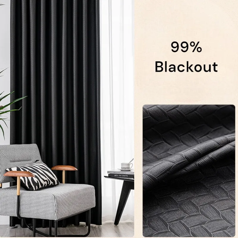 Aviana Embossed Diamond Custom Blackout Curtain