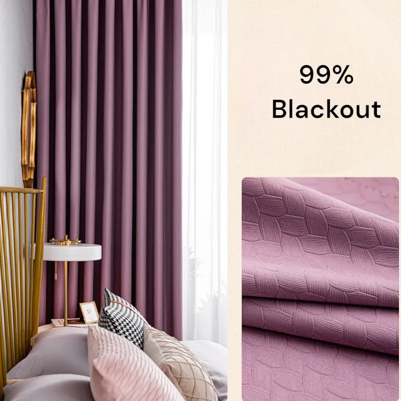 Aviana Embossed Diamond Custom Blackout Curtain