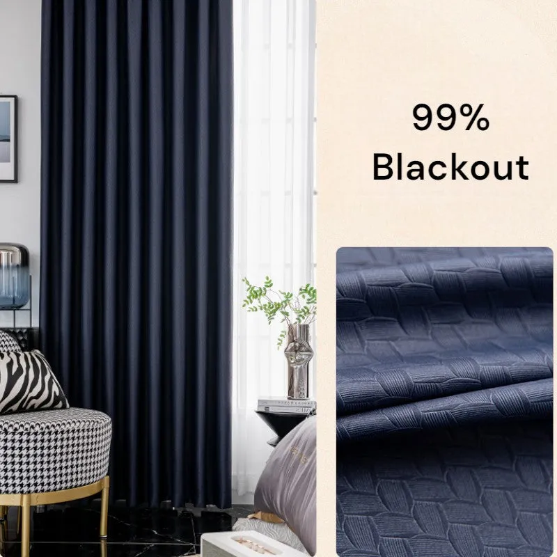 Aviana Embossed Diamond Custom Blackout Curtain