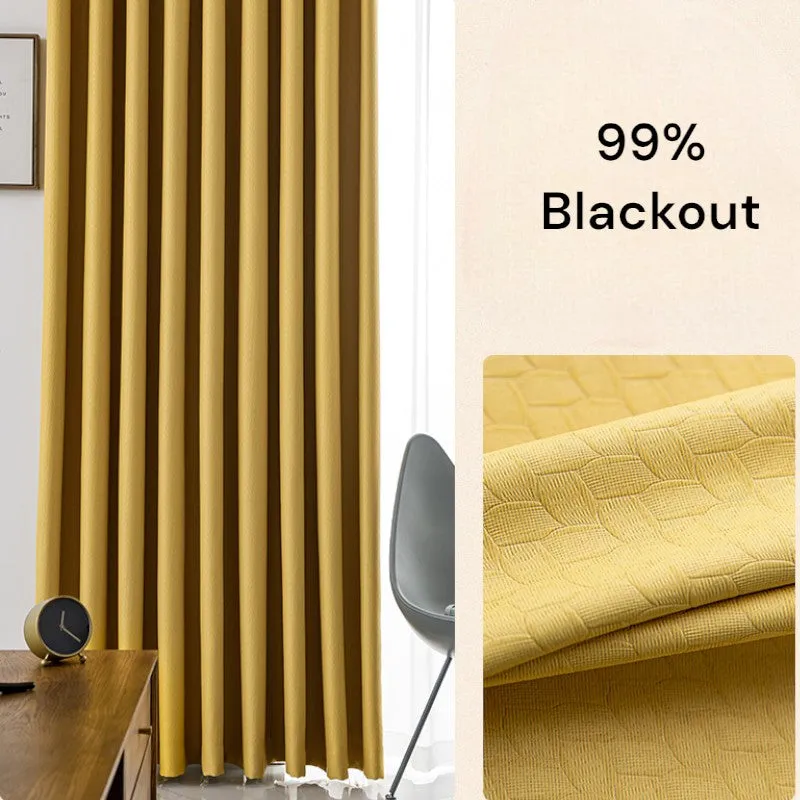 Aviana Embossed Diamond Custom Blackout Curtain
