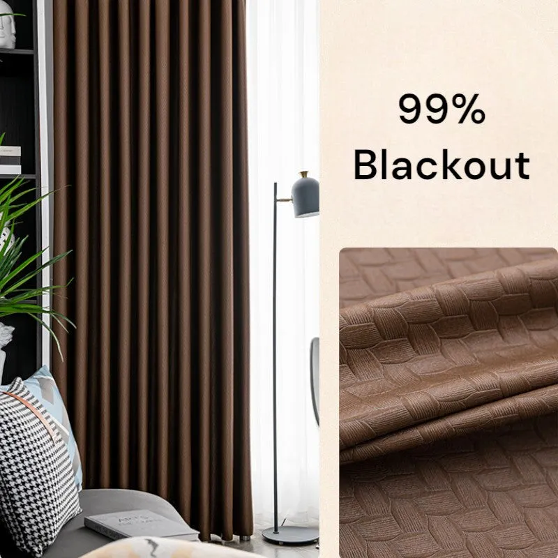 Aviana Embossed Diamond Custom Blackout Curtain