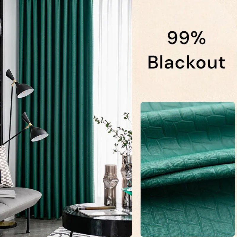 Aviana Embossed Diamond Custom Blackout Curtain