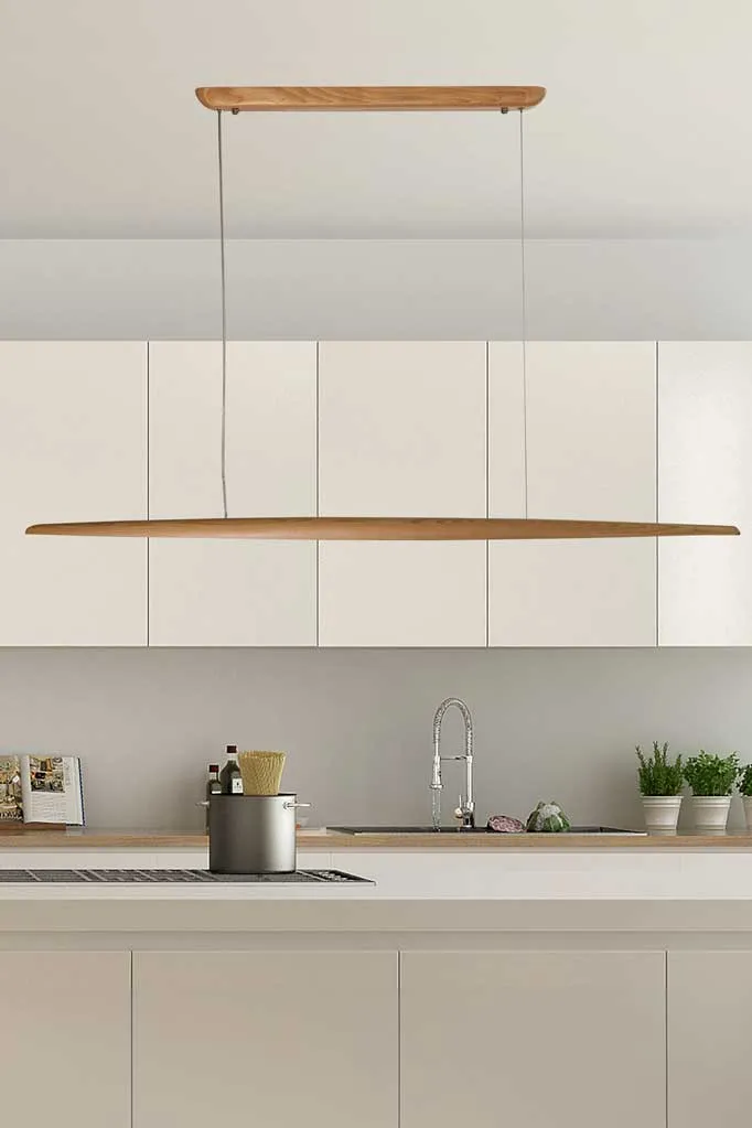 Avon Wood LED Linear Pendant