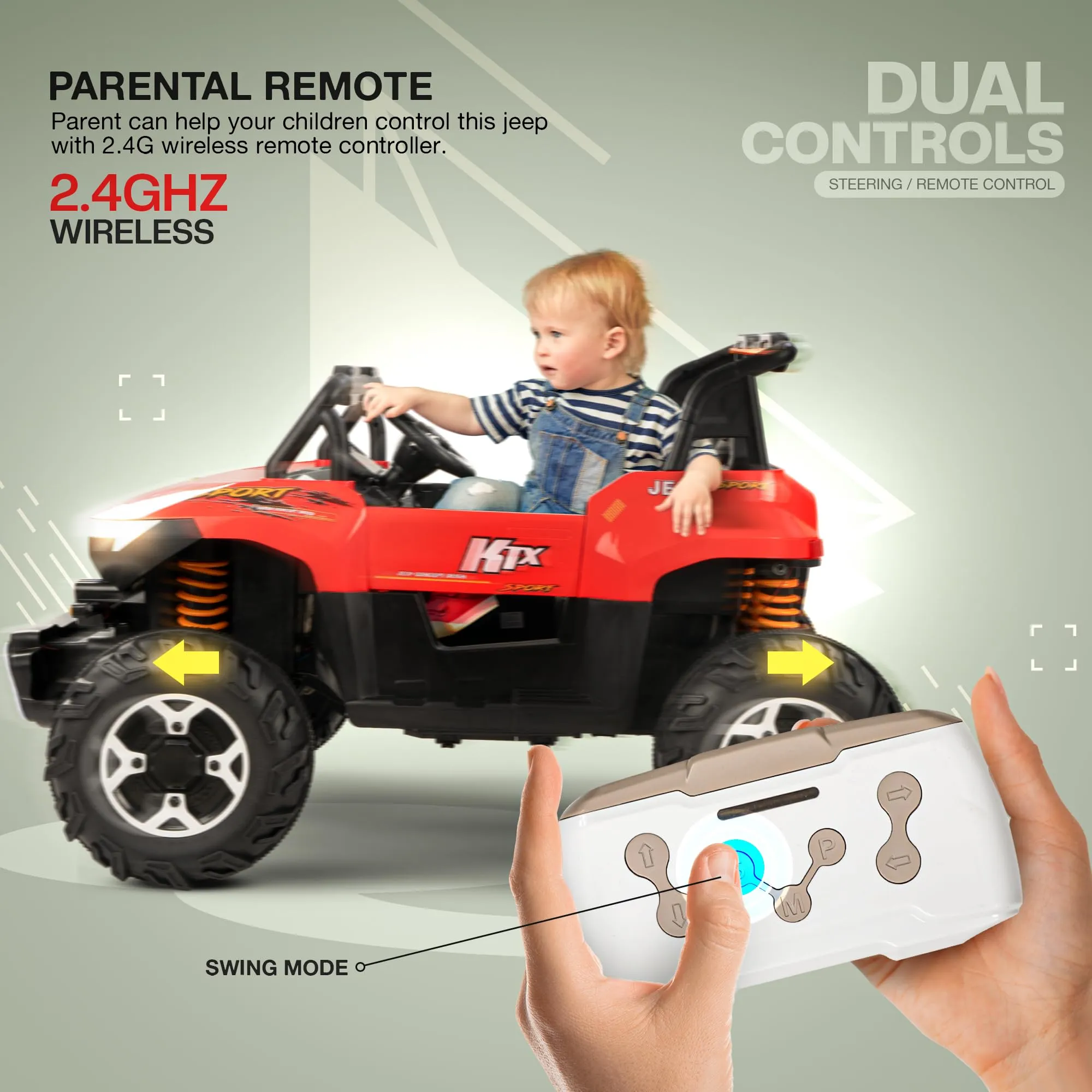 Baybee Autobot Rechargeable Battery Operated Jeep for Kids, Ride on Toy Kids Car with Bluetooth, Music & Light