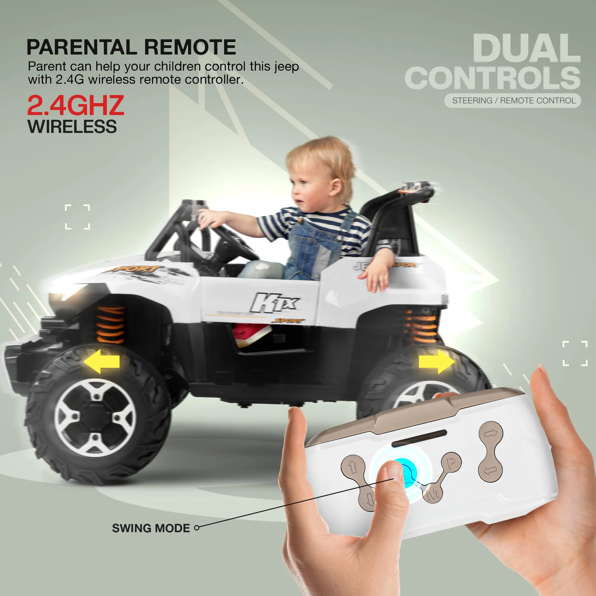 Baybee Autobot Rechargeable Battery Operated Jeep for Kids, Ride on Toy Kids Car with Bluetooth, Music & Light