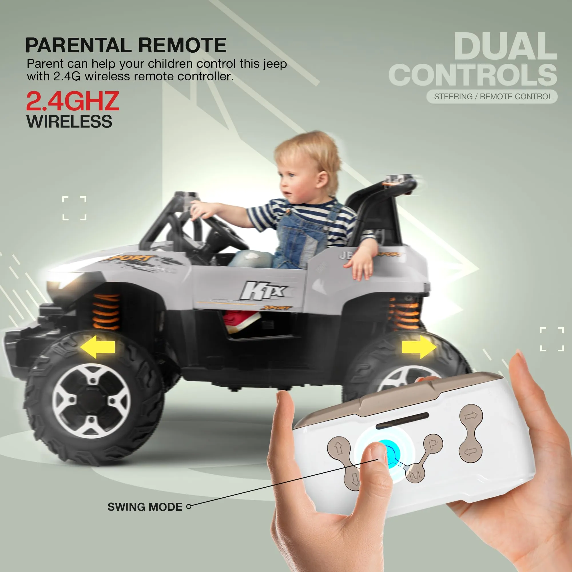Baybee Autobot Rechargeable Battery Operated Jeep for Kids, Ride on Toy Kids Car with Bluetooth, Music & Light