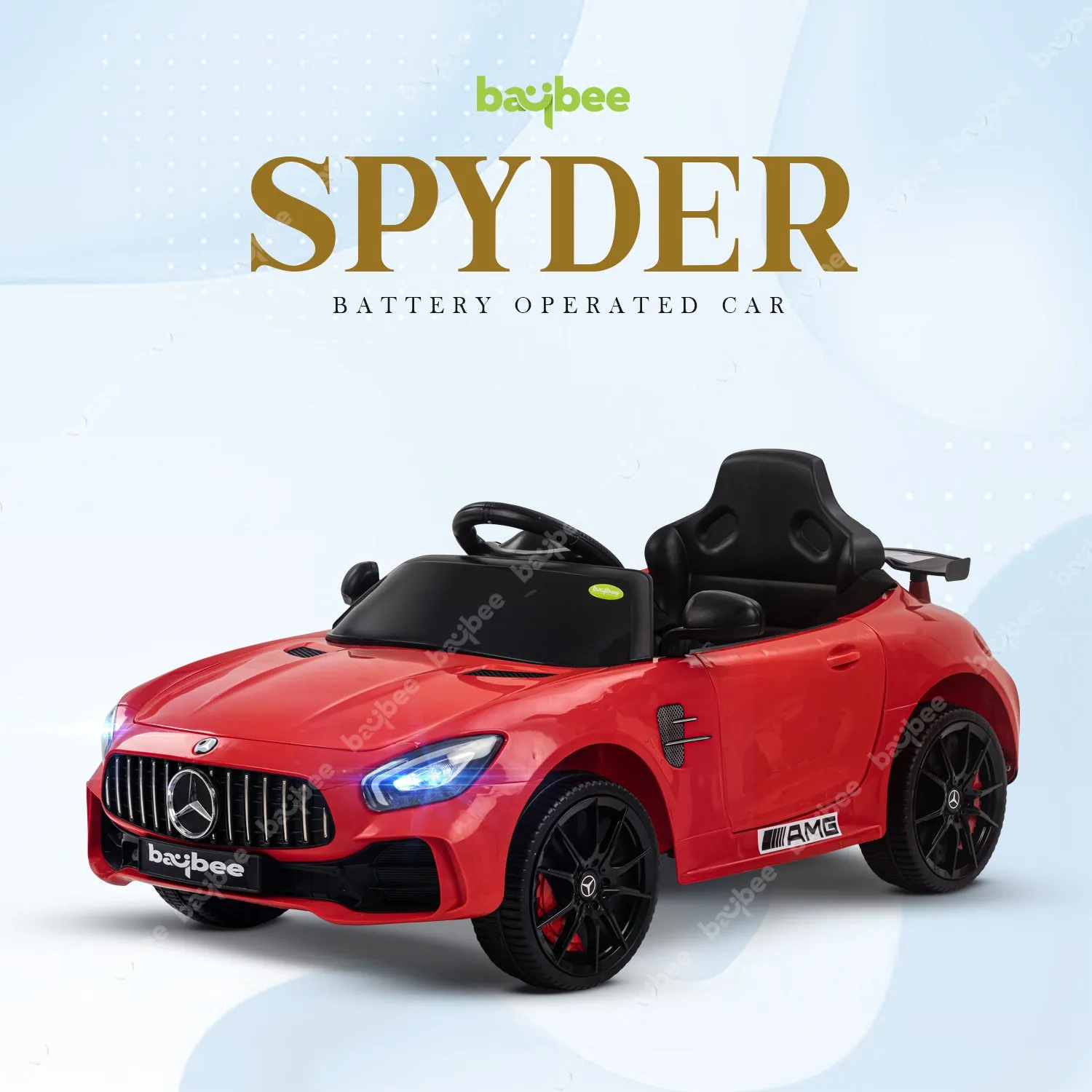 Baybee Mini Mercedes Benz Electric Ride on Car,12V Battery, Music, Lights Racing Car for Boys & Girls (3 to 5 Years)