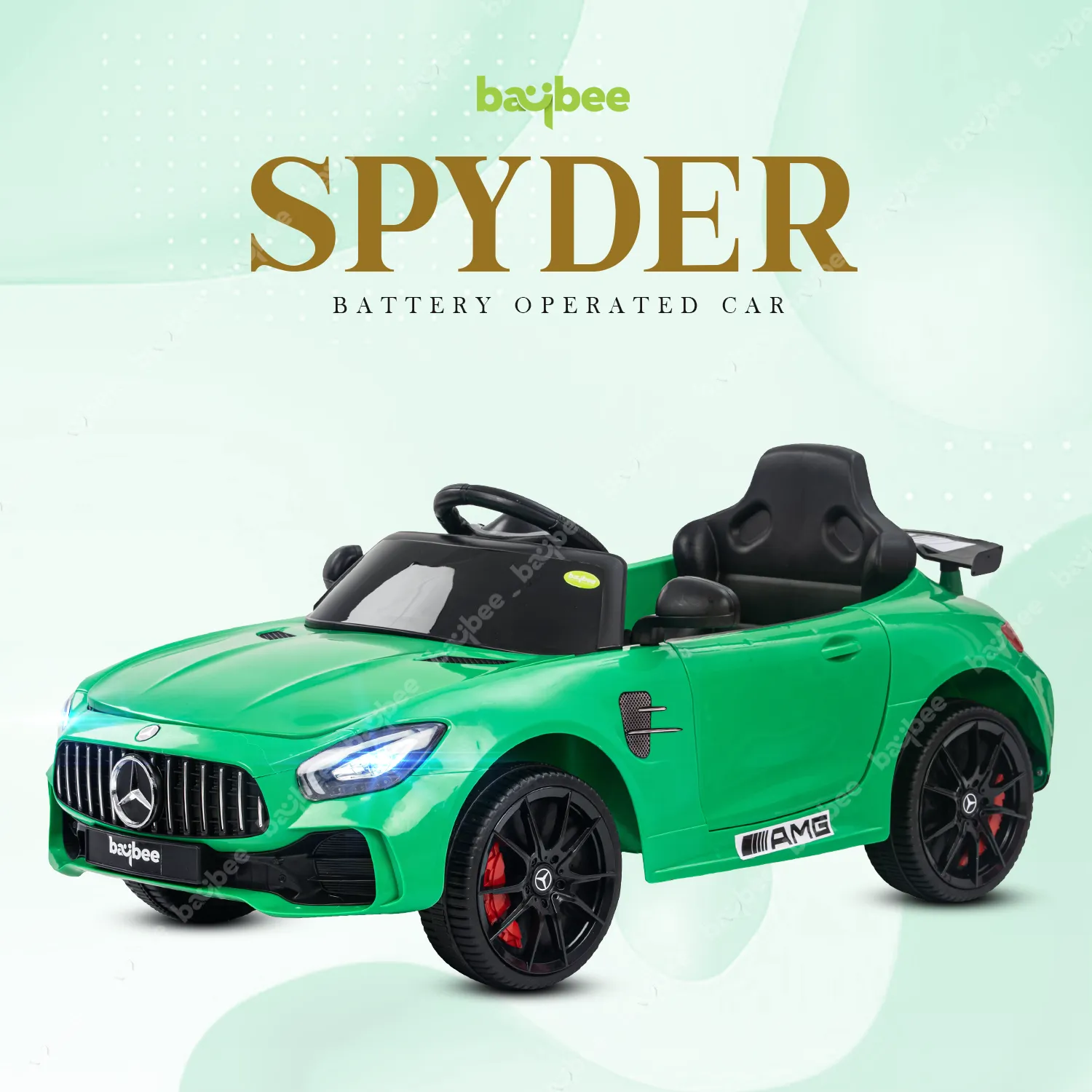 Baybee Mini Mercedes Benz Electric Ride on Car,12V Battery, Music, Lights Racing Car for Boys & Girls (3 to 5 Years)