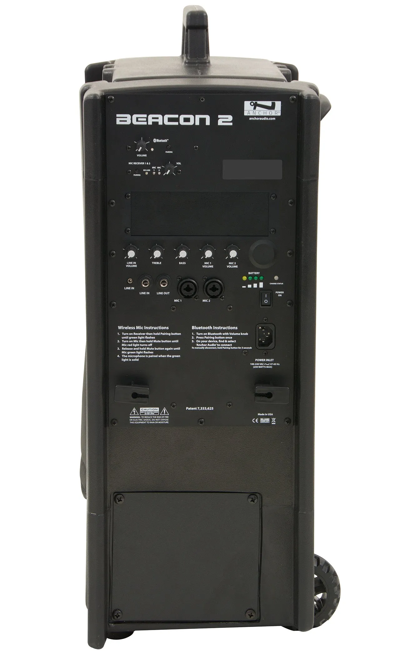 BEA2-U2 | Beacon with built-in Bluetooth & dual wireless mic receiver