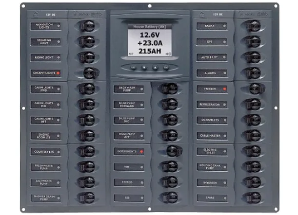 BEP 12V DC Circuit Breaker Panel 32 Way Millenium - Horizontal