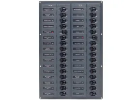 BEP 12V DC Circuit Breaker Panel 32 Way - Vertical - No Meters
